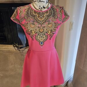 Ted Baker Pink Embroidered Dress
